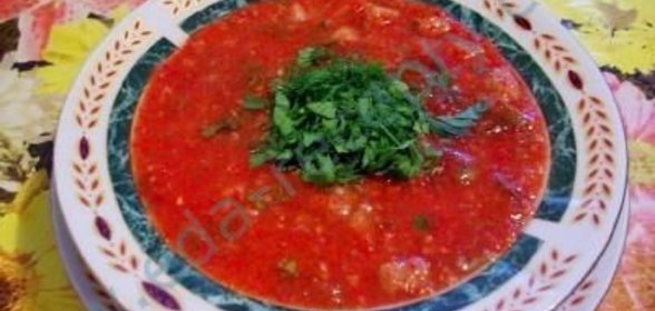 Португальский суп Красный соус