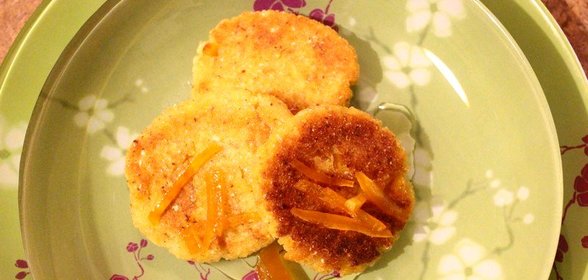 Кукурузные лепешки с апельсином