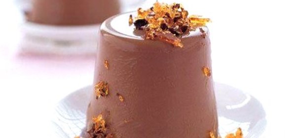 Панна-котта с черным шоколадом