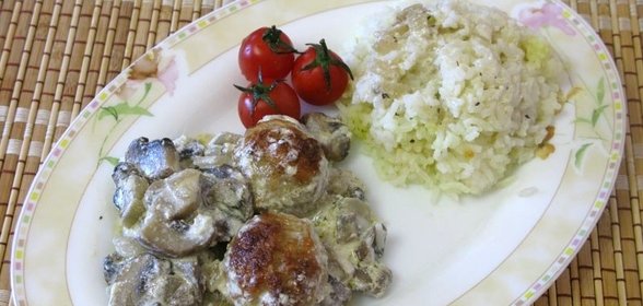 Фрикадельки с грибами