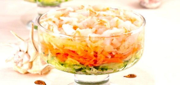 Салат-коктейль с креветками