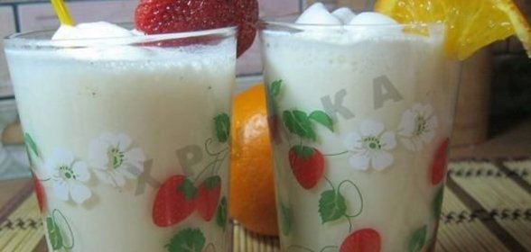 Молочный банановый коктейль