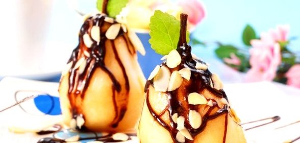 Груша в шоколаде