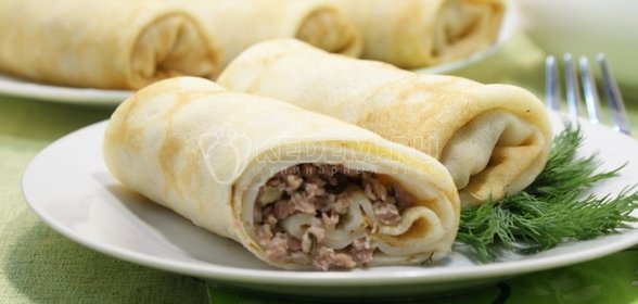 Блины с мясом