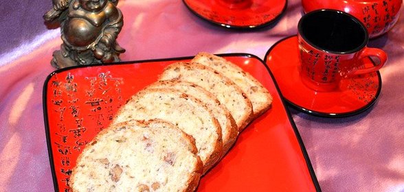 Банановый кекс с грецкими орехами