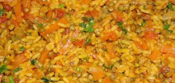 Плов из чечевицы