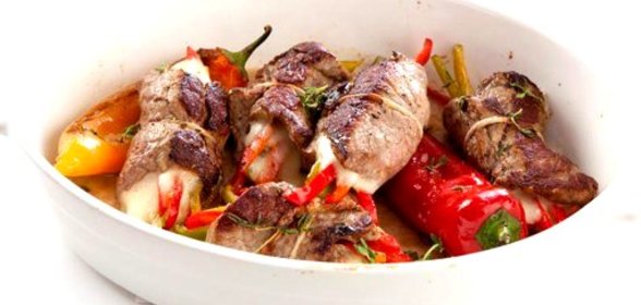 Рулетики из телятины с моцареллой Unagrande