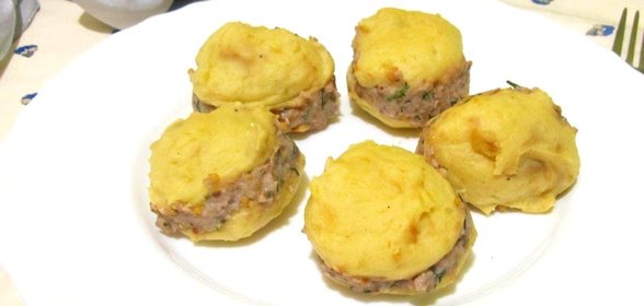 Закуска из картофеля и сельди