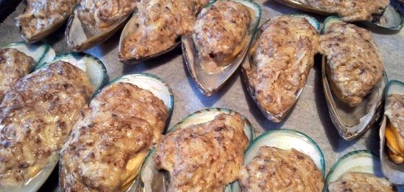 Мидии в духовке
