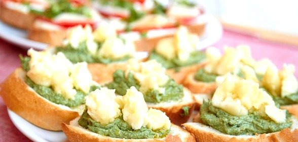 Гренки с крапивой