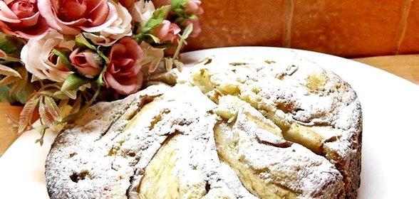 Чайный пирог с яблоками