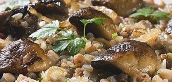 Гречневое ризотто с грибами