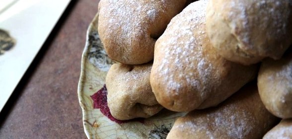 Постные пирожки с яблоками