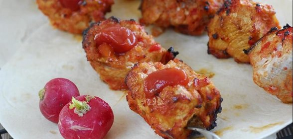 Красный шашлык из свинины