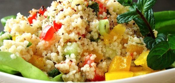 Овощной салат с кускусом