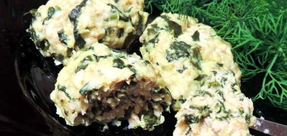 Котлеты со шпинатом