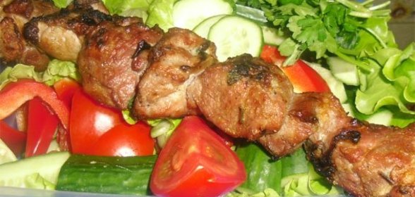 Шашлык с киви