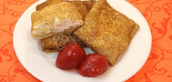 Салат с креветками под майонезом