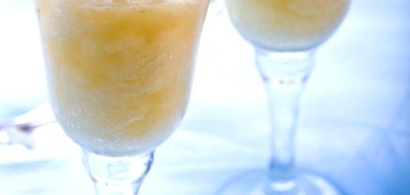 Маринованная дыня с гранитой из лайма и базилика