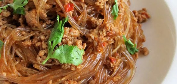 Ма йи шанг шу (стеклянная лапша с мясом)