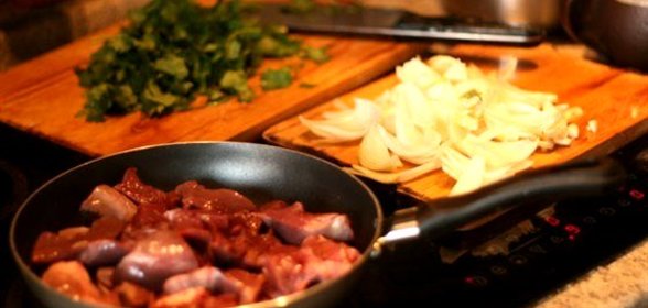 Жаркое из бараньего сердца