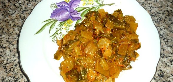 Тушеная пекинская капуста