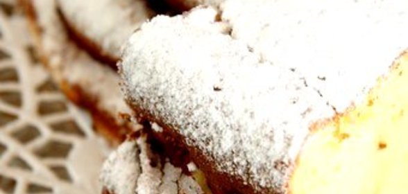 Творожная запеканка с ромом и лимонной цедрой