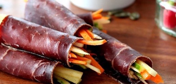 Рулетики с овощами