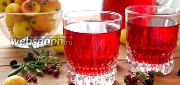 Компот из лесных ягод и ранеток
