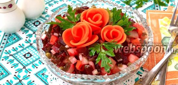 Винегрет с морской капустой