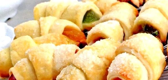 Печенье Рогалики с мармеладом