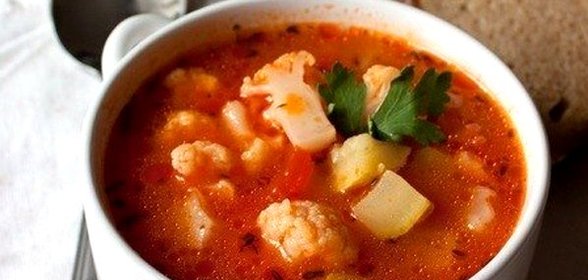 Овощной суп с кабачками