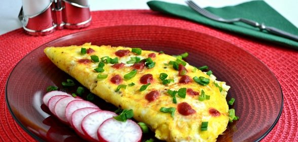 Яичница по-японски с сыром