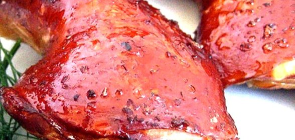 Курица в коптильне