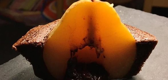 Груши в шоколадном гнезде