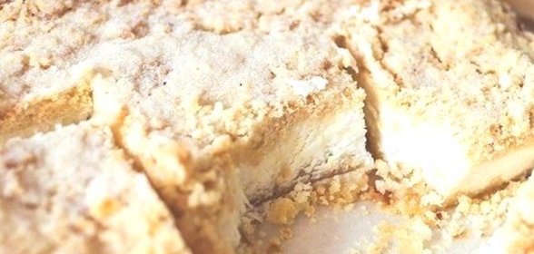 Деревенский творожный пирог с песочной крошкой