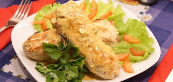 Рулетики из грудок куриных