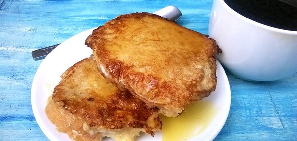 Гренки с медом и корицей