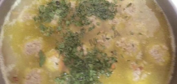 Суп с фрикадельками из куриного фарша