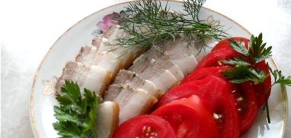 Сало в духовке