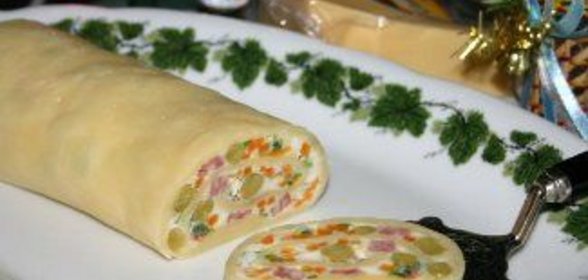 Оливье-рулет