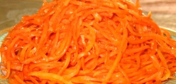Морковь по‑корейски с чесноком