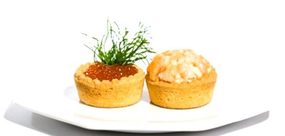 Тарталетки с креветками