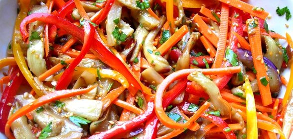 Салат из баклажанов по-корейски