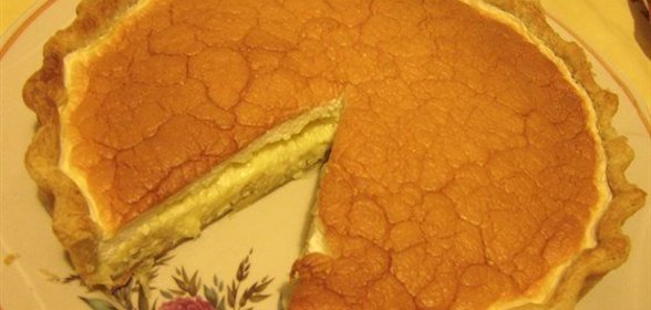 Луковый пирог под снежной шапкой