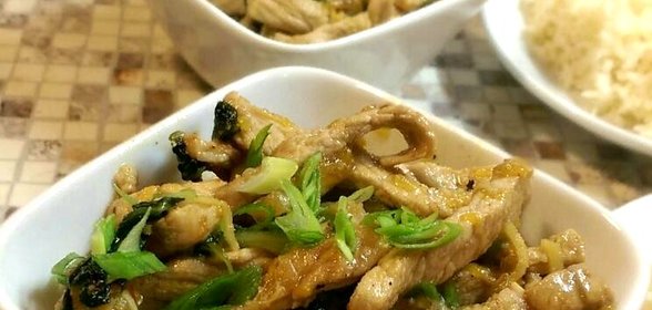 Свинина с мандаринами и соусом чили
