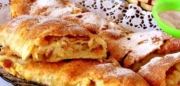 Рулет из творожного теста