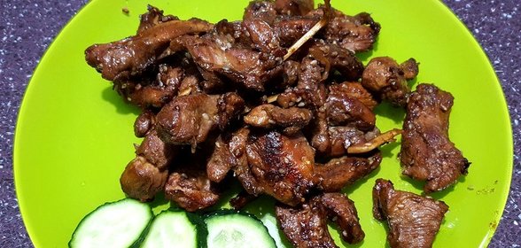 Голень индейки в соевом соусе