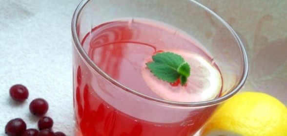 Морс из калины с медом