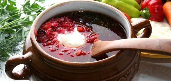 Борщ со свекольным квасом